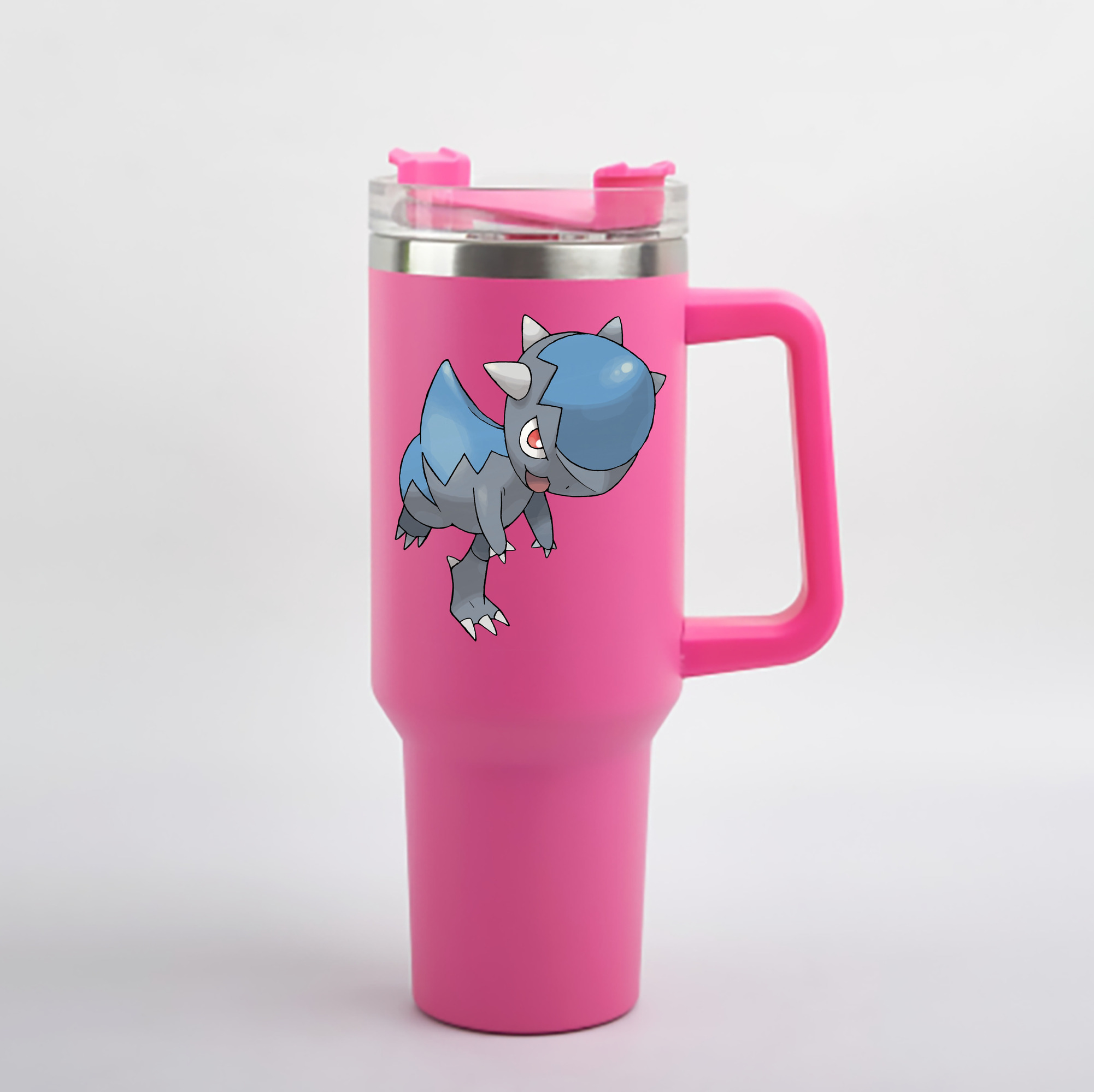 （画像用） ポケットモンスター Pokémon 1200mL車用タンブラー - クリスタルステッカー（プラスチックストロー付き）